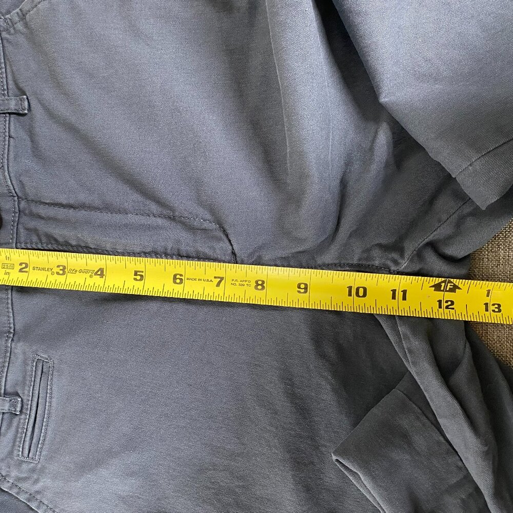 LOFT Monroe Wide Leg Chino Pants Women's 6 High Rise Gray Casual - Picture 11 of 14